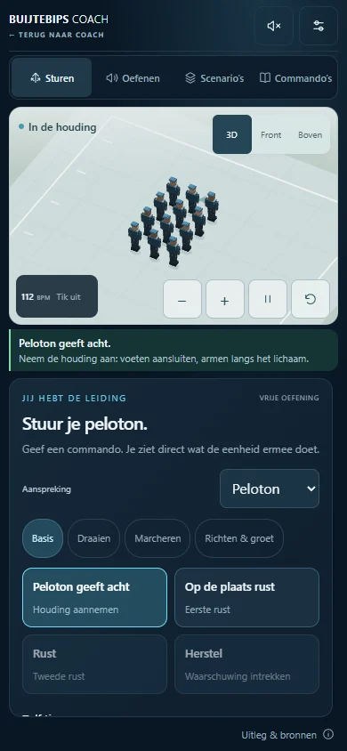 Exercitie: peloton sturen in Buijtebips Coach