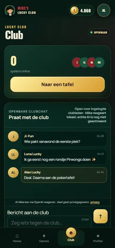 Beeld uit Mike's Lucky Club, beeld 2