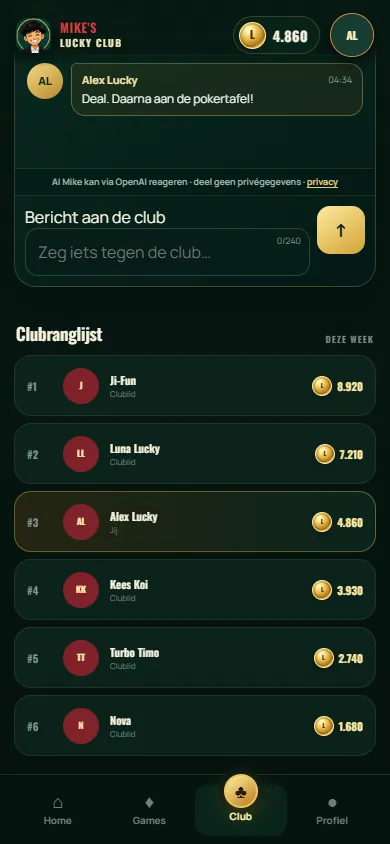 Beeld uit Mike's Lucky Club, beeld 3