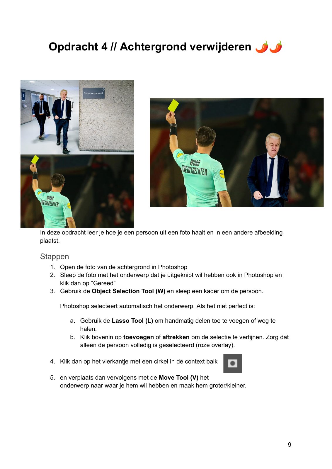Photoshop workshop · Handout, pagina 9