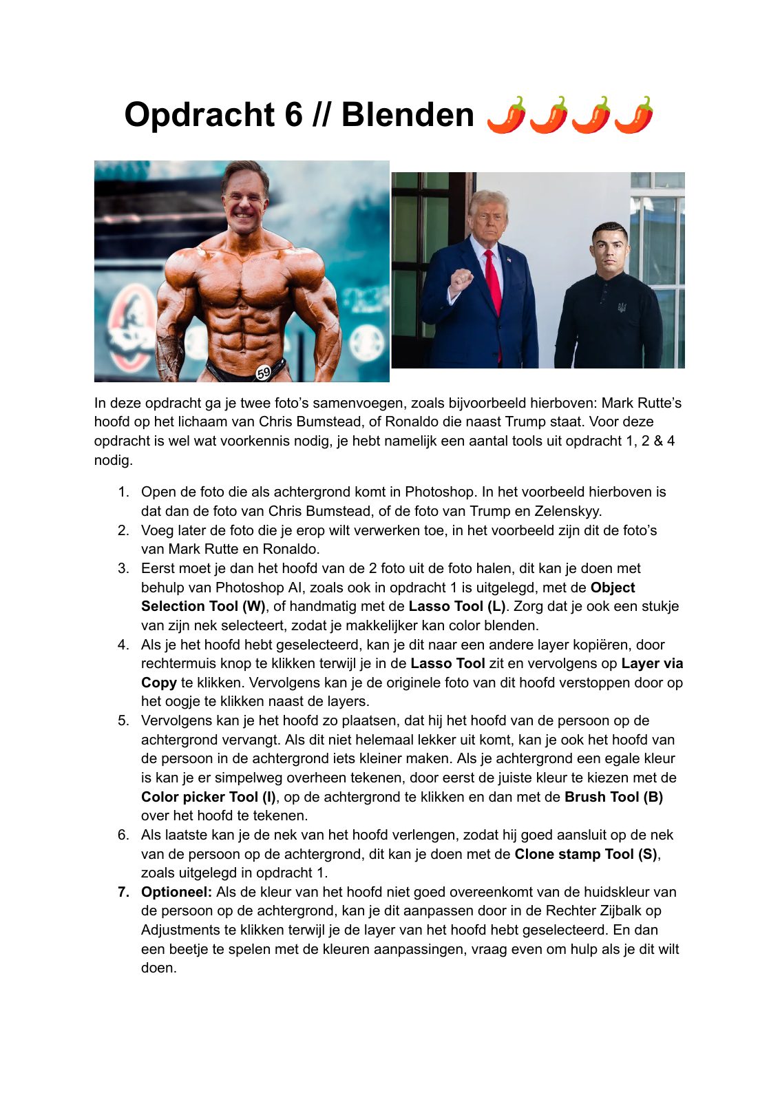 Photoshop opdracht 06, pagina 1
