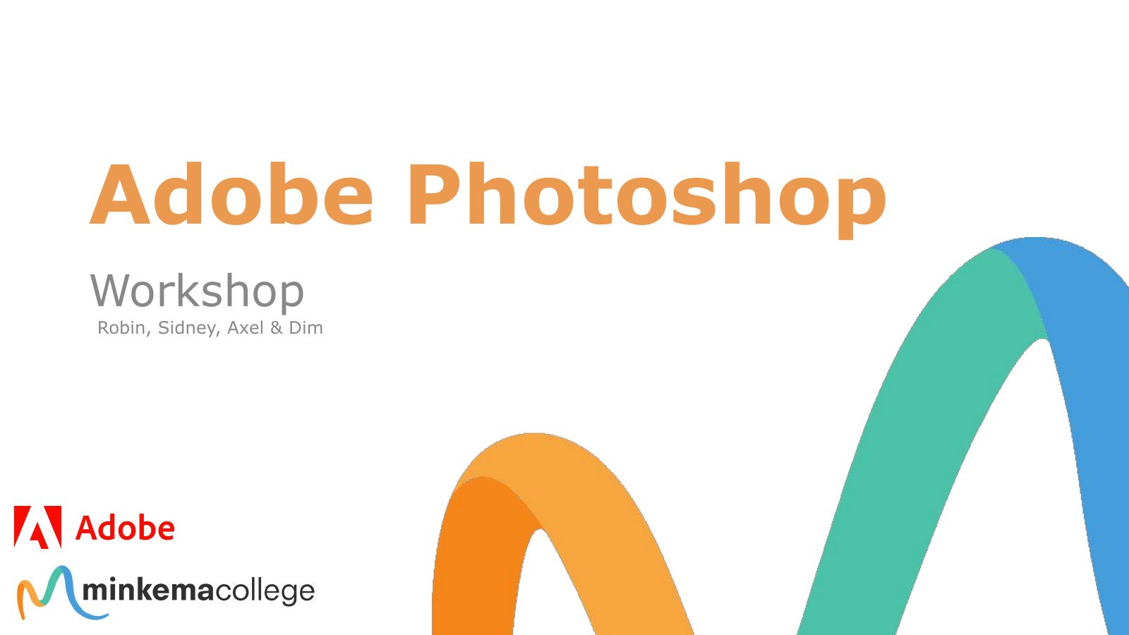 Photoshop workshop · Presentatie, pagina 1