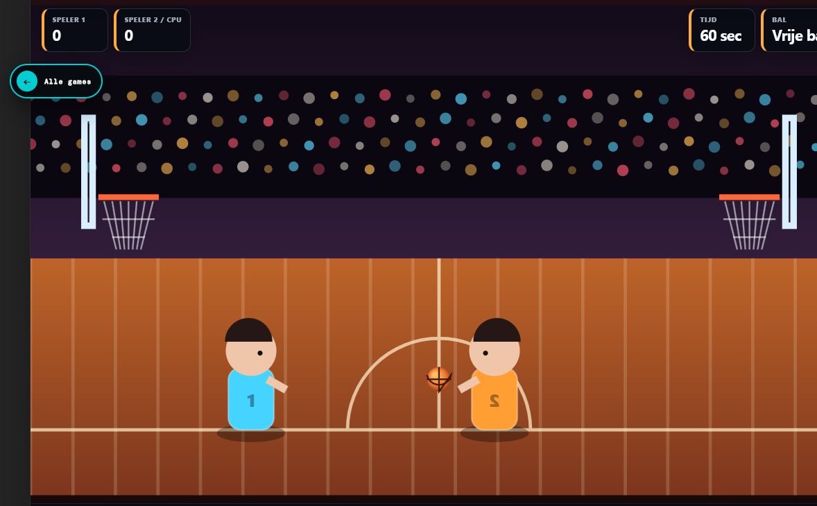 Screenshot van Basketbal 1v1