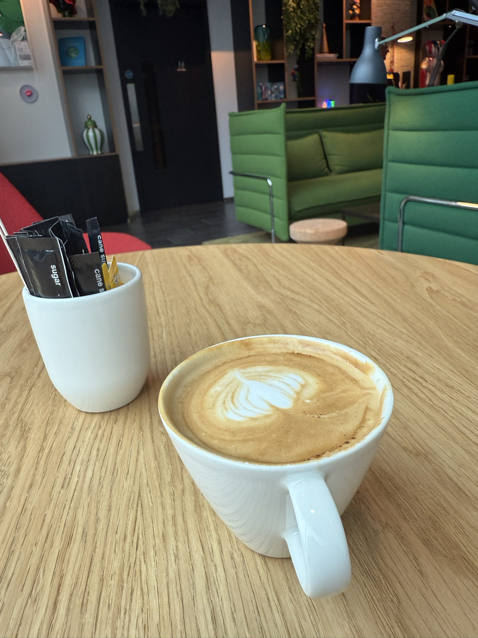 Koffie in een café in Dublin